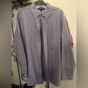 Tommy Hilfiger Vintage Men’s Long Sleeve Button Down Shirt Size XL